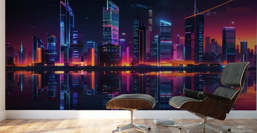 A modern reception room at a company headquarters 7 Wall Murals
