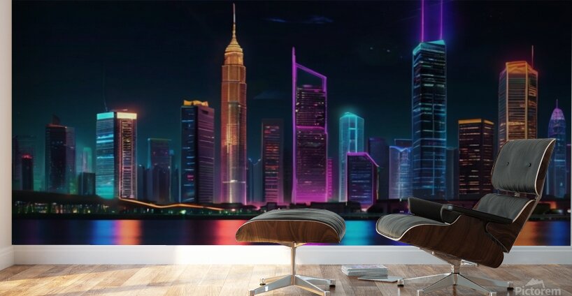 A modern reception room at a company headquarters 9 Wall Murals