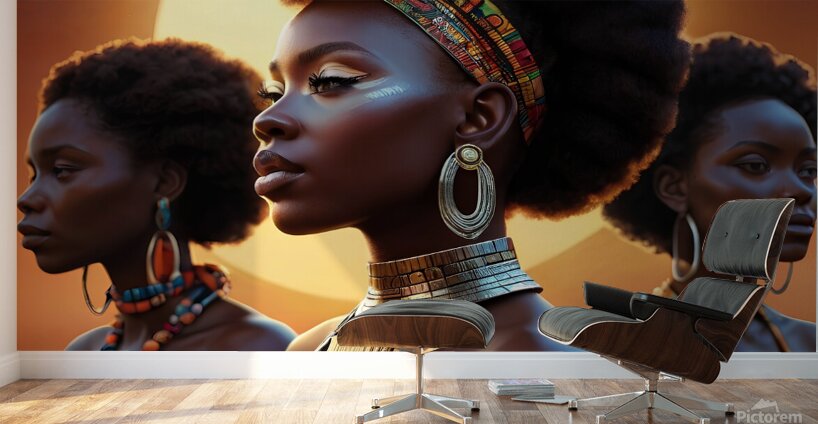 Portrait of a woman 13 Wall Murals