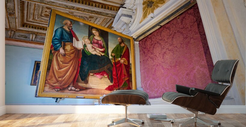 Cortona Arezzo Tuscany Italy. Paintings by Luca Signorelli in San Niccolò church Wall Murals