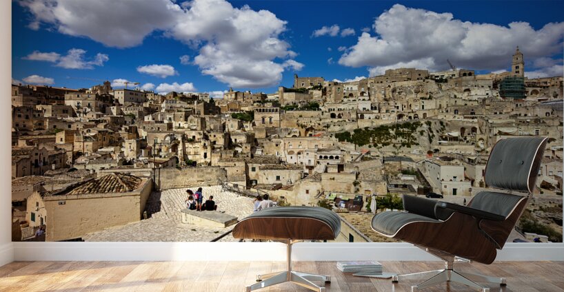 Matera Basilicata Italy. Cityscape. I sassi di Matera Wall Murals