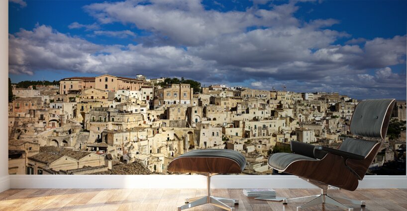 Matera Basilicata Italy. Cityscape. I sassi di Matera Wall Murals