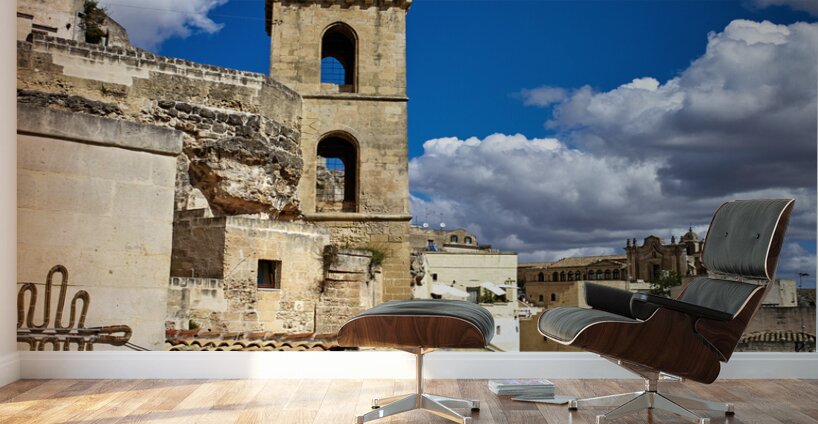 Matera Basilicata Italy. Church of Saint Peter Barisano Wall Murals