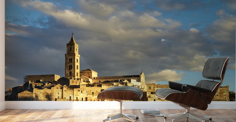 Matera Basilicata Italy. Cityscape. I sassi di Matera Wall Murals