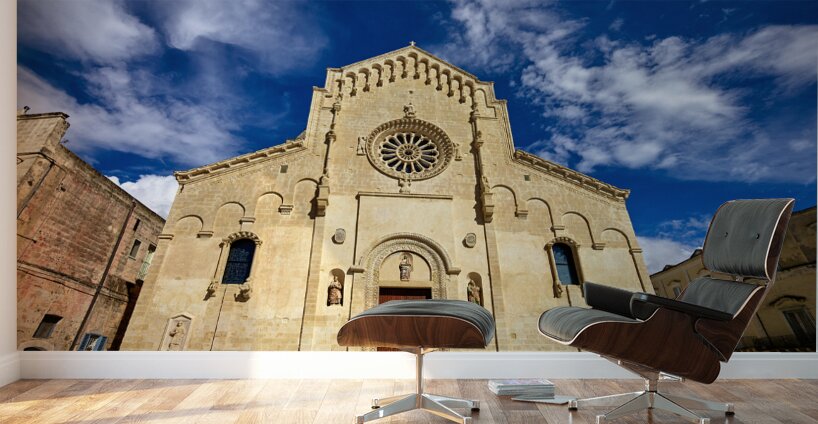 Matera Basilicata Italy. Basilica Pontificia Cattedrale di Maria Santissima della Bruna e SantEustachio Wall Murals