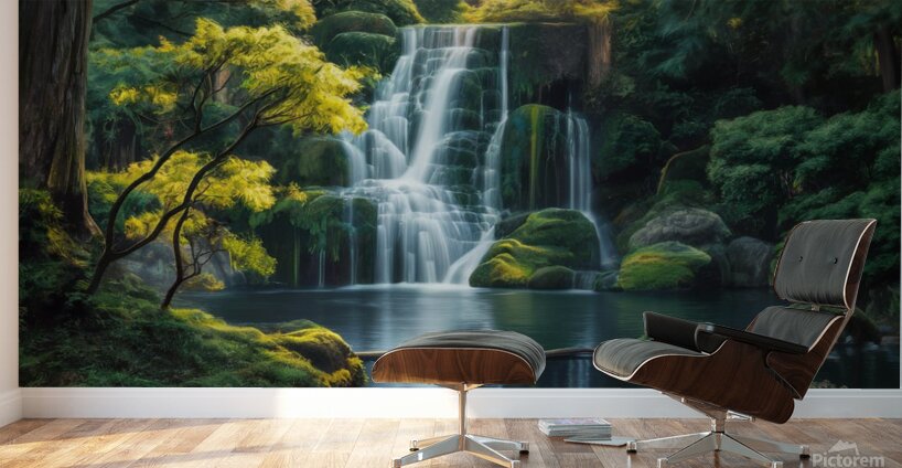 Tranquil Cascade Wall Murals