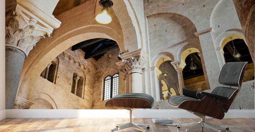 Apulia Puglia Italy. Bari. The Cathedral of Saint Sabinus Wall Murals