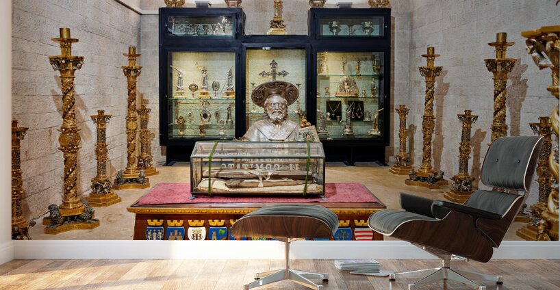 Apulia Puglia Italy. Bari. The Pontifical Basilica of Saint Nicholas Wall Murals