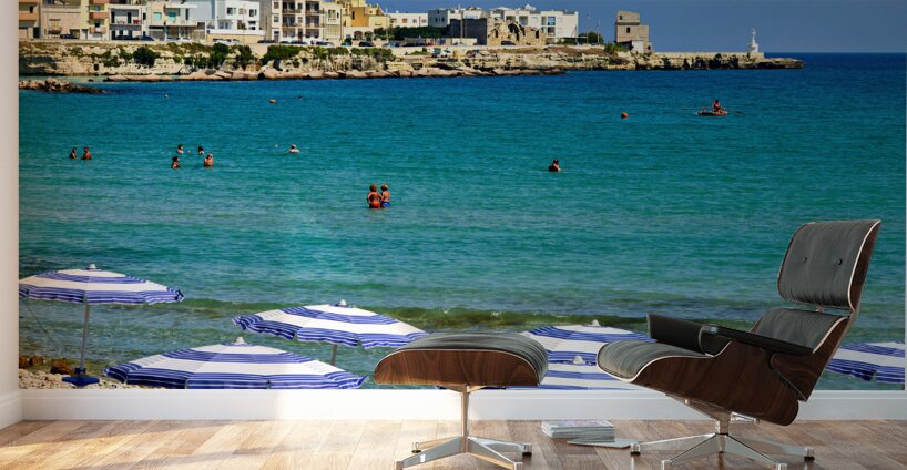 Apulia Puglia Salento. Italy. Otranto. The beach Wall Murals