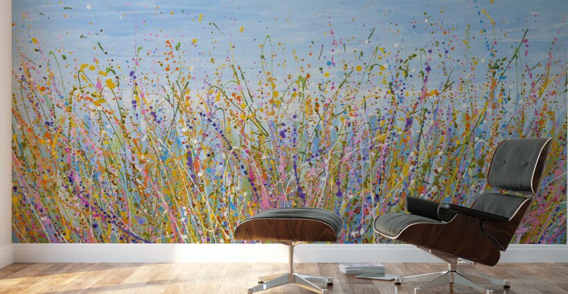 Blue Sky Meadow Wall Murals