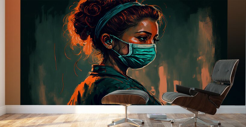 Concerned Nurse   Wall Murals