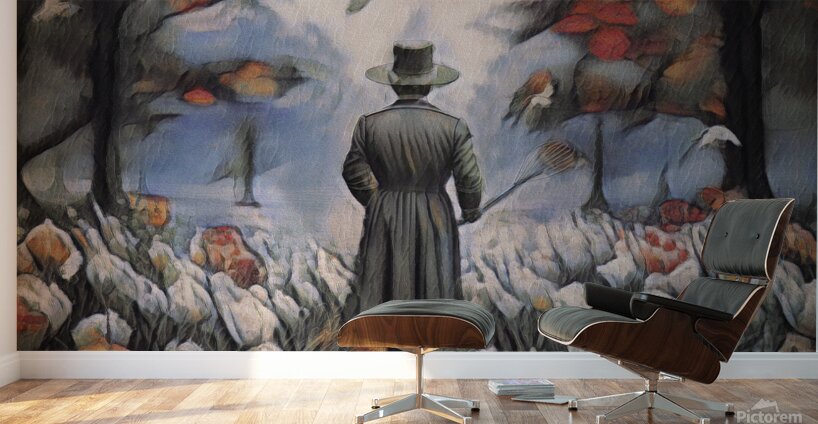 0889 Meditation Among The Blossoms Wall Murals