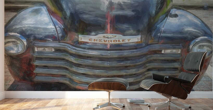 1950 Chevrolet Pick Up Truck Rat Rod 3100 X 7 Wall Murals