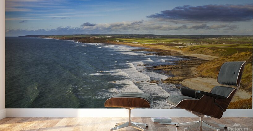Widemouth Bay  Panorama Cornwall Wall Murals