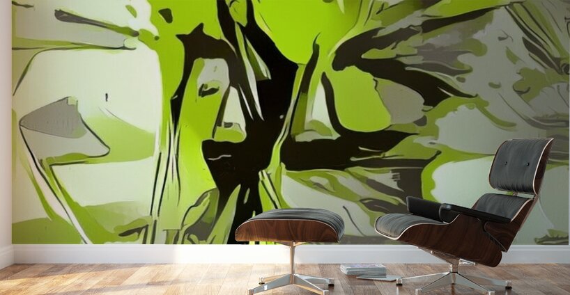 Electric Green Wall Murals