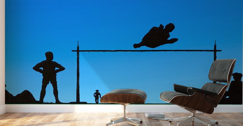 Early 1900s Track and Field Remix Art Wall Murals