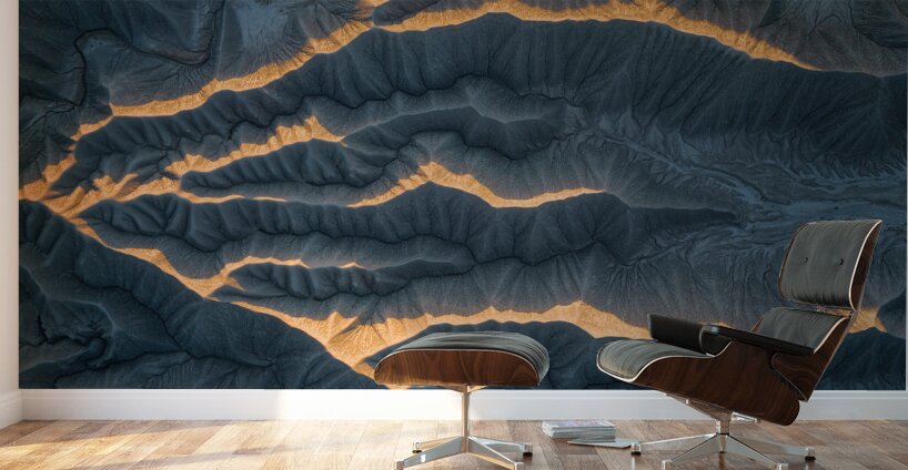 Badlands Utah | Sunrise Aerial Photography Wall Murals
