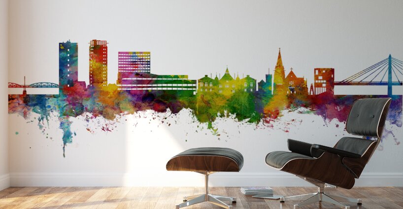 Umea Sweden Skyline Wall Murals