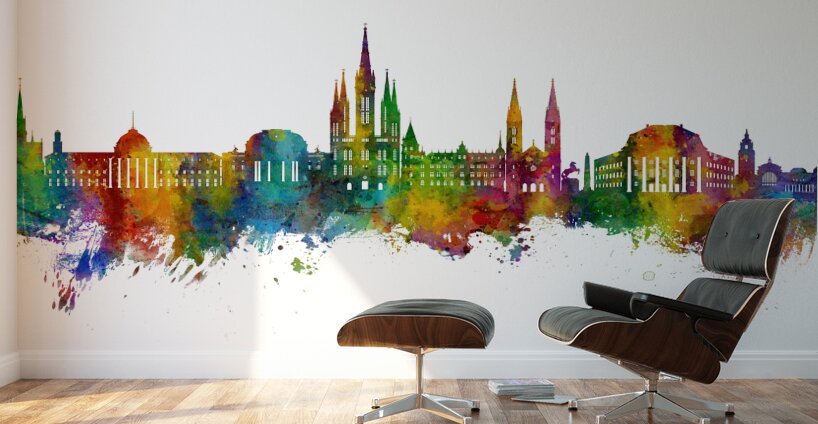 Wiesbaden Germany Skyline Wall Murals