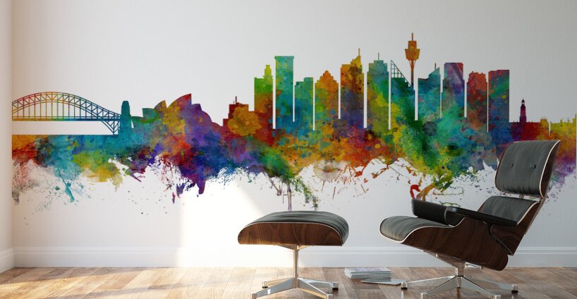 Sydney Australia Skyline Wall Murals