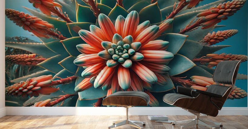 wall art by ai artist debra amerson deeper green  1718631688.0103 Wall Murals