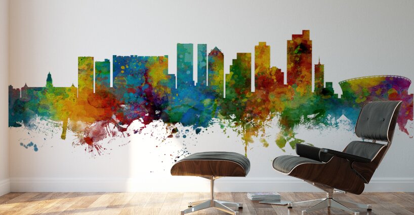 Cape Town South Africa Skyline Wall Murals