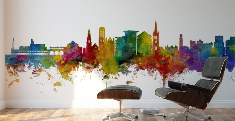 Bournemouth England Skyline Wall Murals