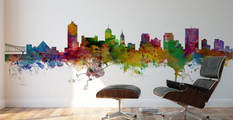 Memphis Tennessee Skyline Wall Murals