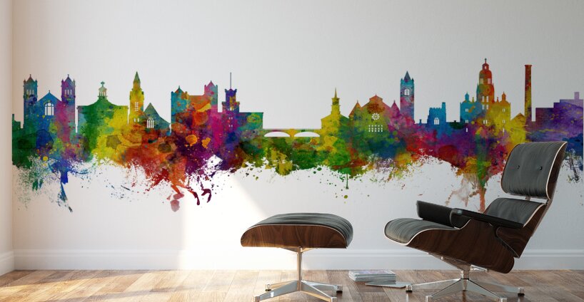 Nashua New Hampshire Skyline Wall Murals