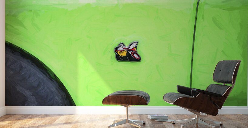 2020 Green Dodge Challenger Hemi RT Shaker X2 16 Wall Murals