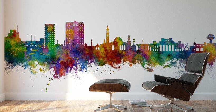 Muscat Oman Skyline Wall Murals