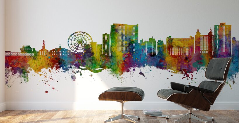 Myrtle Beach South Carolina Skyline Wall Murals