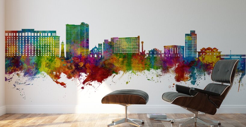Biloxi Mississippi Skyline Wall Murals