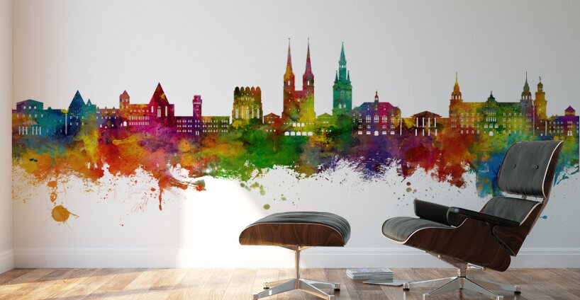 Halle Saale Germany Skyline Wall Murals