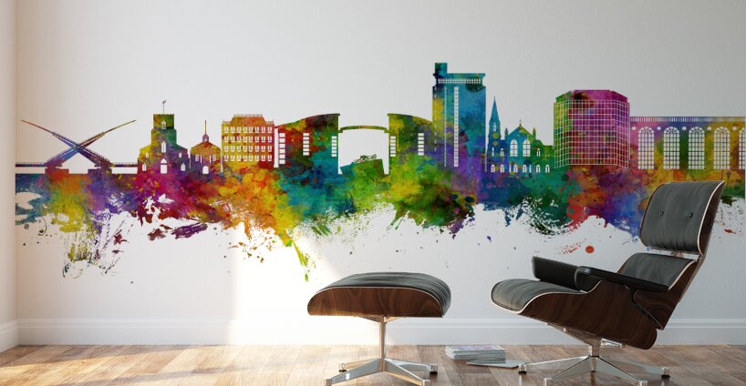 Poole England Skyline Wall Murals