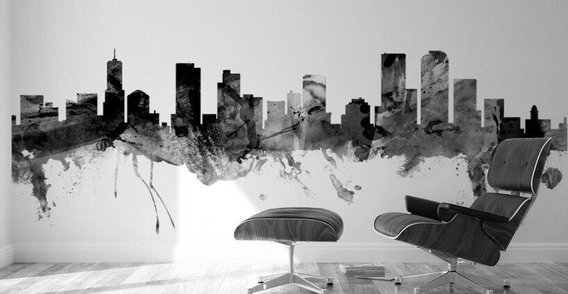 Denver Colorado Skyline Wall Murals