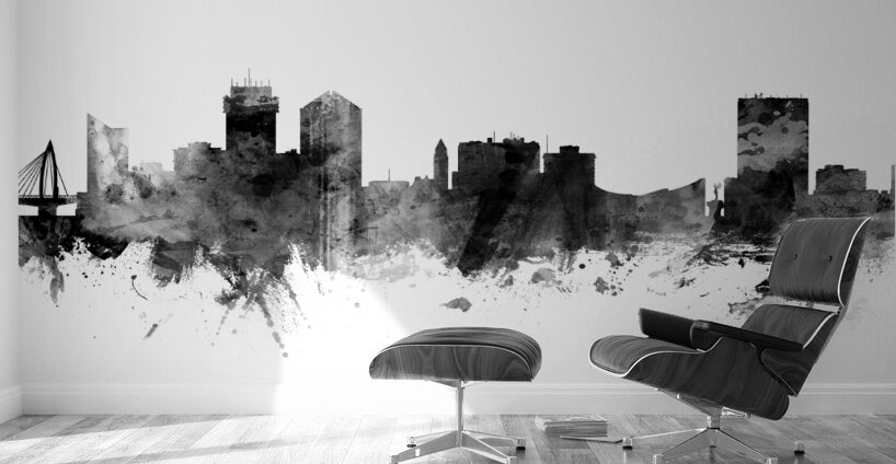 Wichita Kansas Skyline Wall Murals