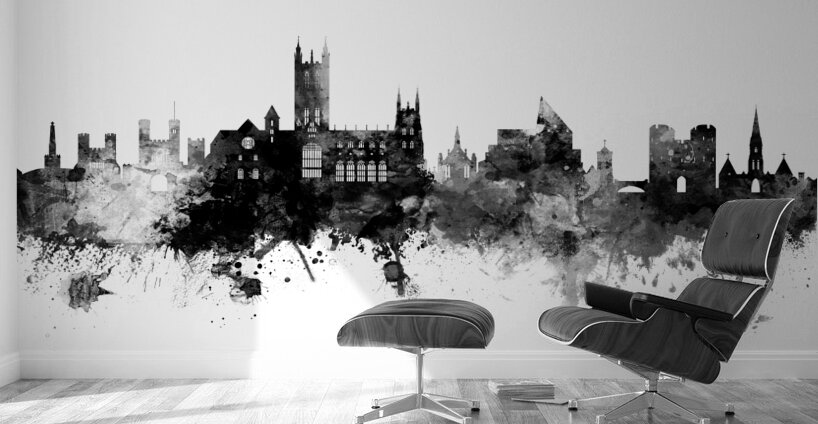 Canterbury England Skyline Wall Murals