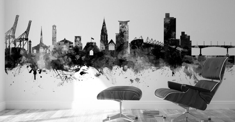 Southampton England Skyline Wall Murals