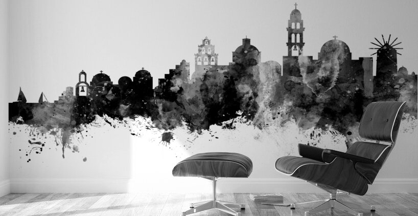 Santorini Skyline Wall Murals