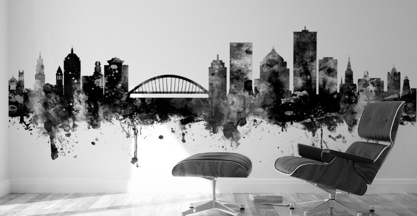 Rochester New York Skyline Wall Murals