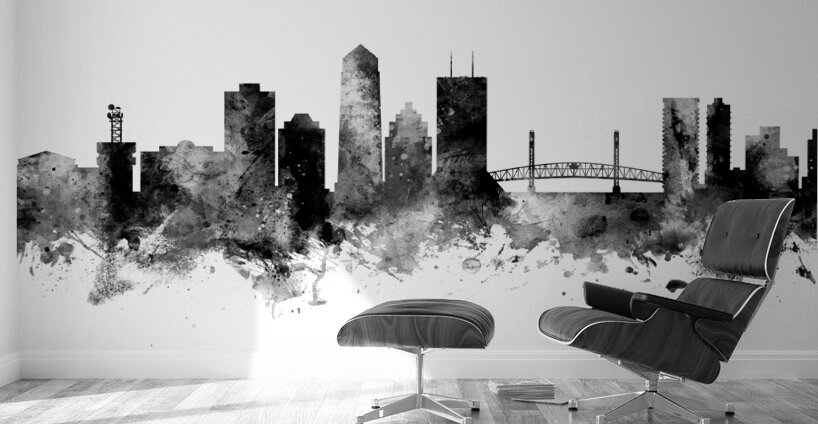 Jacksonville Florida Skyline Wall Murals