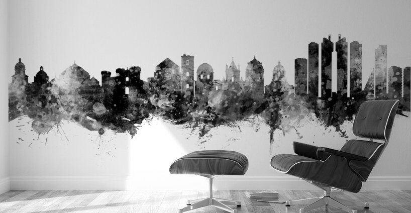 Naples Italy Skyline Wall Murals