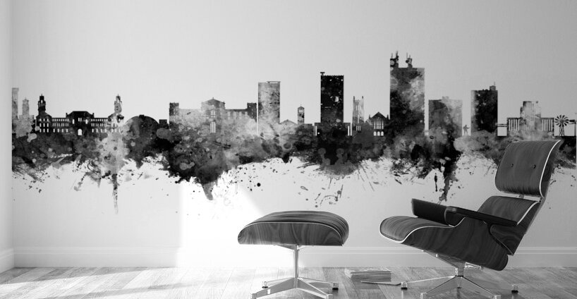 Lubbock Texas Skyline Wall Murals