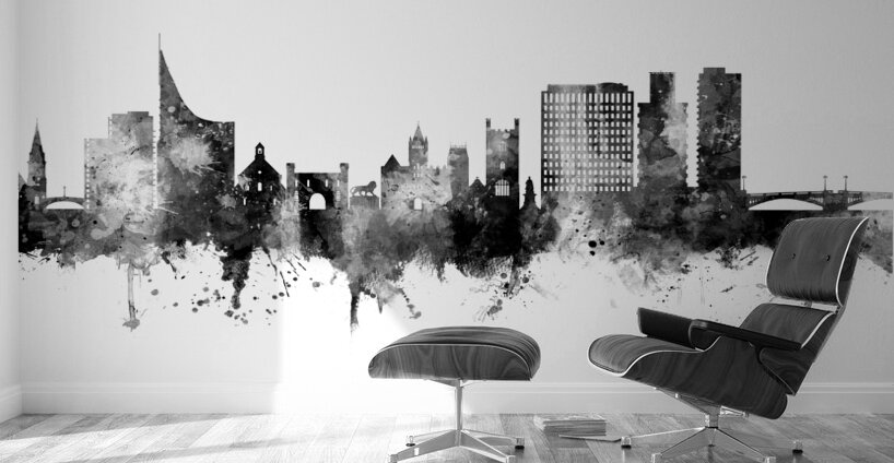 Reading England Skyline Wall Murals