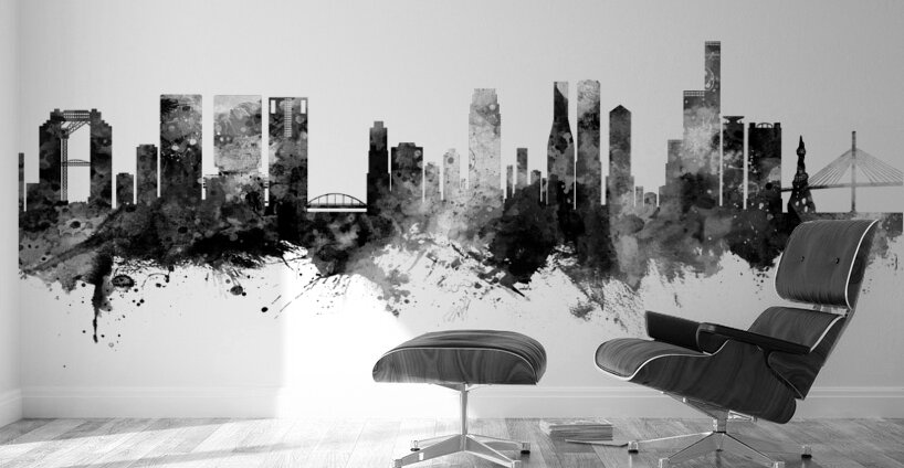 Osaka Japan Skyline Wall Murals