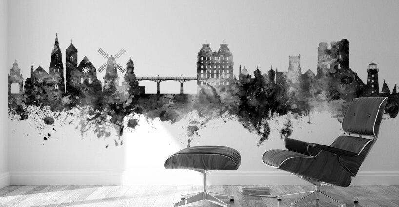 Scarborough England Skyline Wall Murals