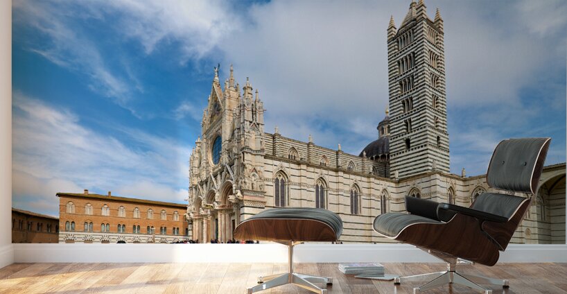 Siena Tuscany Italy. The Cathedral Wall Murals