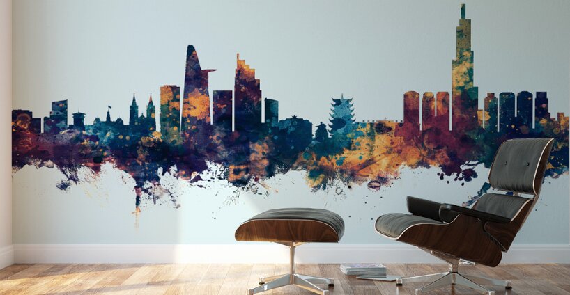 Ho Chi Minh City Vietnam Skyline Wall Murals