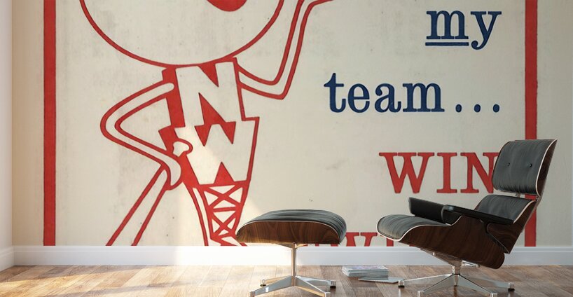 Vintage Northwestern Bank Minnesota Twins Ad Wall Murals